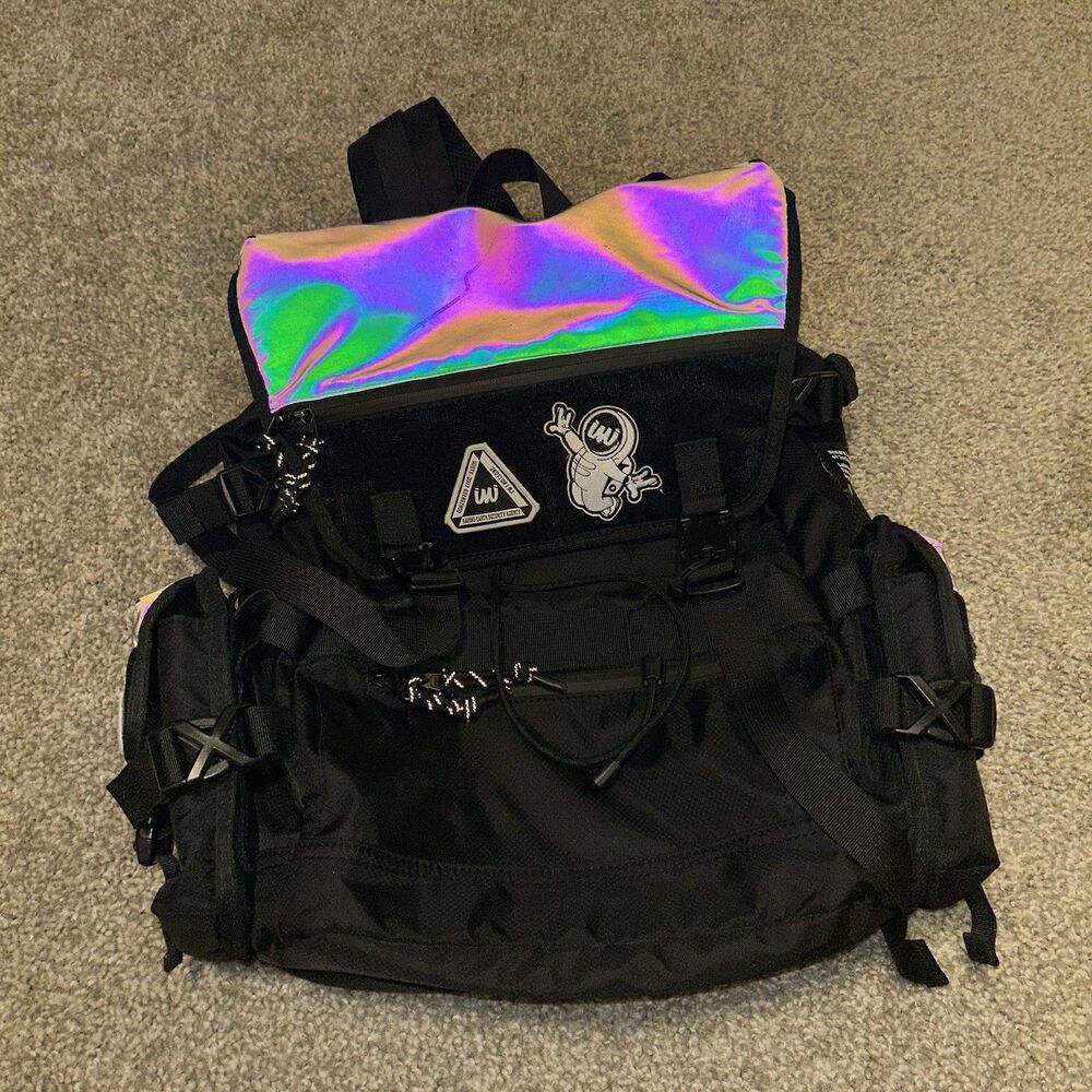 iMipack 17" Holographic Reflective Backpack SESA Saving Earth Security Agency
